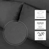 HOMCOM 2 vietų sofa-lova su porankiu 65x69x80cm 3-in-1 sofa-lova, svečių lova, sulankstomas čiužinys, zomšos imitacija, pilka