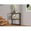 Adrk Furniture Konsolinis stalas, MASON, 60x80x20, Juoda