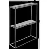 Adrk Furniture Konsolinis stalas, MASON, 60x80x20, Juoda