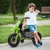 AIYAPLAY vaikiškas elektrinis motociklas, 12V motociklas vaikams su muzika, vaikiška transporto priemonė su nuimamais pagalbiniais ratukais, 2,4–5 km/val., 3–6 metų vaikams, maks. 30 kg, žalias