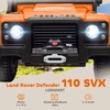 AIYAPLAY vaikiškas elektromobilis, 12V akumuliatorinis, su nuotolinio valdymo pultu, muzikos funkcija, garsiniu signalu, LED šviesomis, oranžinis