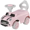 AIYAPLAY vaikiškas paspirtukas-mašinėlė, transporto priemonė vaikams, stumiamas automobilis su apsauga nuo apvirtimo, rožinė, 53 x 25 x 35 cm | Aosom