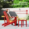 Aosom Adirondack Kėdė 72x97x92 cm Raudona Mediena