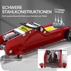 Aosom Automobilio keltuvas, 56x20x8-38 cm, raudonas, plienas