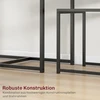 Aosom Baro stalo komplektas 90x47x76 cm Pilkas metalas