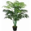 Aosom Dirbtinė palmė, 16x125 cm, žalia, plastikas