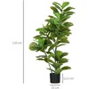 Aosom Dirbtinis fikusas, 110 cm, žalias, dekoratyvinis augalas