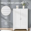 Aosom Dokumentų spinta 75x33x110 cm balta metalinė