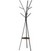 Aosom Drabužių kabykla 45x45x180 cm juoda ruda, metalas