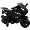 Aosom Elektrinis motociklas vaikams 75x36x49 cm juodas plastikas