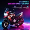 Aosom Elektrinis motociklas vaikams, 85.5x44.5x56 cm, raudonas, plastikas plienas