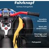 Aosom Elektrinis vaikiškas automobilis, atbulinės eigos triračio dizainas, 113x74x63 cm, geltonas, su akumuliatoriumi