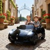 Aosom Elektrinis vaikiškas automobilis, Maserati, 120x72x50 cm, juodas, plastikas