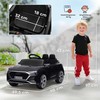 Aosom Elektrinis vaikiškas automobilis, Audi Q8, 98x49.5x43 cm, juodas, plastikas