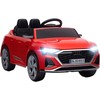 Aosom Elektrinis vaikiškas automobilis Audi Q8 98x49.5x43 cm raudonas, plastikas
