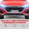 Aosom Elektrinis vaikiškas automobilis Audi Q8 98x49.5x43 cm raudonas, plastikas