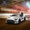 Aosom Elektrinis vaikiškas automobilis, 115x66x44 cm, balta, plastikas