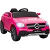Aosom Elektrinis vaikiškas automobilis, 105x68x50 cm, rožinis, plastikas metalas
