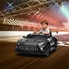 Aosom Elektrinis vaikiškas automobilis, 115x66x44 cm, juodas, plastikas