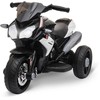 Aosom Elektrinis vaikiškas motociklas, 86x42x52 cm, juoda/balta, plastikas ir metalas