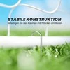 Aosom Futbolo vartai 186x62x123 cm balti metaliniai