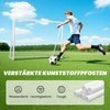 Aosom Futbolo vartai, 240x90x180 cm, balta, plastikas