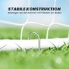 Aosom Futbolo vartai, 301x120x200 cm, balta, metalas