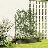 Aosom Grotelės vijokliniams augalams, 50x150 cm, juoda, metalas