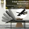 Aosom Gultas su stalu 200x59x45 cm Šviesiai pilkas metalas