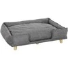 Aosom Gyvūnų sofa, 96x66x24 cm, tamsiai pilka, nuimama pagalvėlė
