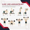 Aosom Hantelių ir štangos rinkinys, 25 kg, juoda, reguliuojamas