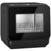Aosom Indaplovė stalviršiui 45x44x45,8 cm Juoda Plastikas