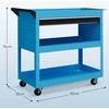 Aosom Įrankių vežimėlis 82x35x76 cm Mėlynas Metalas