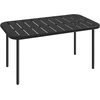 Aosom Kavos staliukas 90x50x43 cm Juodas metalas