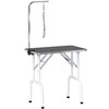 Aosom Kirpimo stalas 81x48.5x80 cm juodas, plieno, sulankstomas