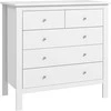 Aosom Komoda 79x39,5x80,5 cm balta, su saugykla