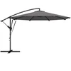 Aosom Konsolinis skėtis 295x235 cm tamsiai pilkas metalas