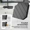 Aosom Konsolinis skėtis 302x295x242 cm Baltas metalas