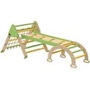 Aosom Laipiojimo rėmas, Montessori 8-in-1 vidaus laipiojimo trikampis, 191.5x74.5x63 cm, žalias, medinis