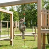 Aosom Laipiojimo virvės sūpynės su platforma 190 cm žalia lauko žaidimų aikštelė