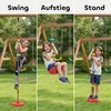 Aosom Laipiojimo virvės sūpynės su platforma 190 cm Raudona