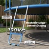 Aosom Laiptu kopėčios batutui 97x32x7 cm Mėlyna Plienas
