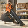 Aosom Lapų pūstuvas ir vakuumas 121,5x31x48 cm oranžinės spalvos plastikas