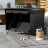 Aosom Lauko baldų uždangalas 215x155x150 cm Juodas Polietilenas