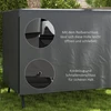 Aosom Lauko baldų uždangalas 215x155x150 cm Tamsiai pilkas Polietilenas