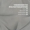 Aosom Lauko sėdynės pagalvėlė su atlošu 120x50x8 cm šviesiai pilka poliesteris