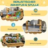 Aosom Lauko žaidimų virtuvėlė Mud Kitchen 80x33x80.5 cm Ruda mediena
