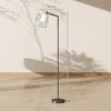 Aosom LED grindų lempa, 45x21x148 cm, juoda, plienas ir plastikas
