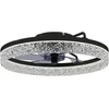 Aosom Lubinis ventiliatorius 50x14 cm Juodas LED apšvietimas