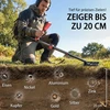 Aosom Metalo detektorius 70x26x30 cm Juodas Atsparus vandeniui sulankstomas įrenginys